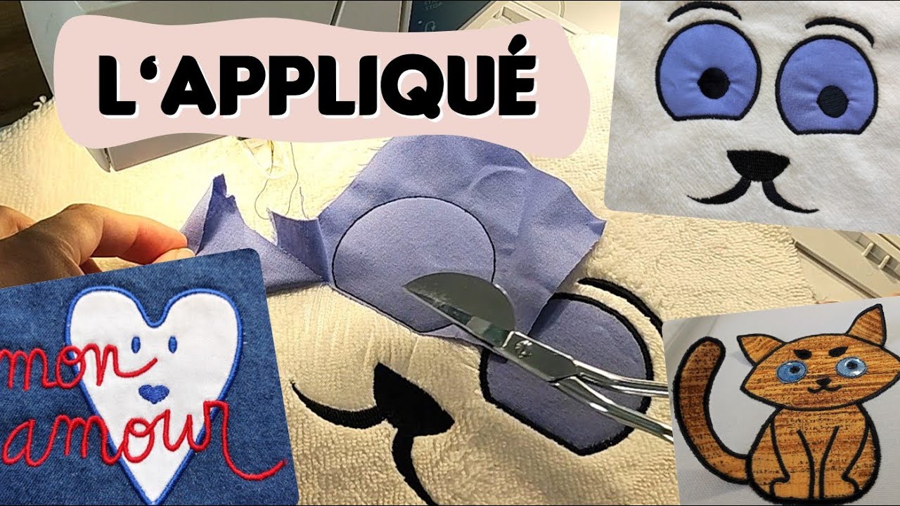 Broder un Appliqué sur tissu éponge