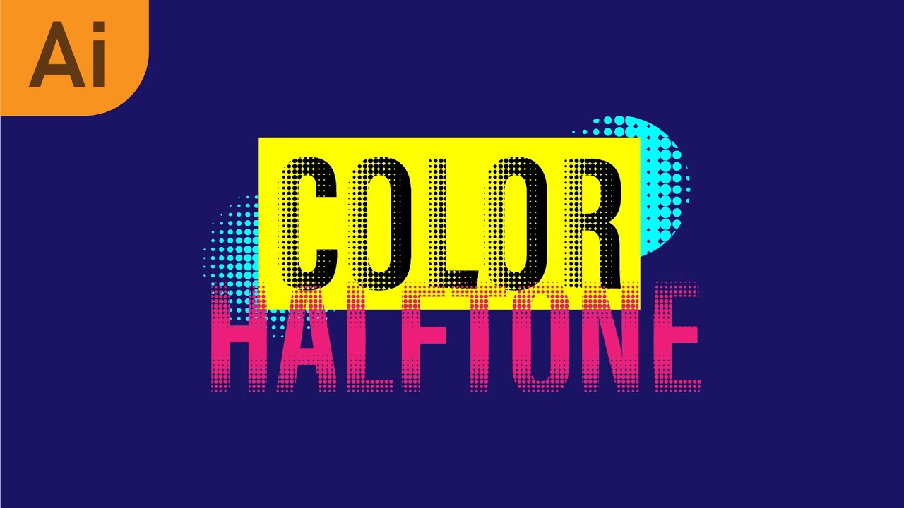 Halftone Graphic Design | Illustrator Tutorial