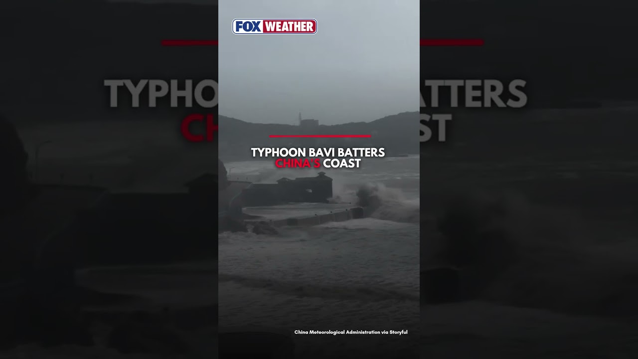 Typhoon Bavi Slams China Coast