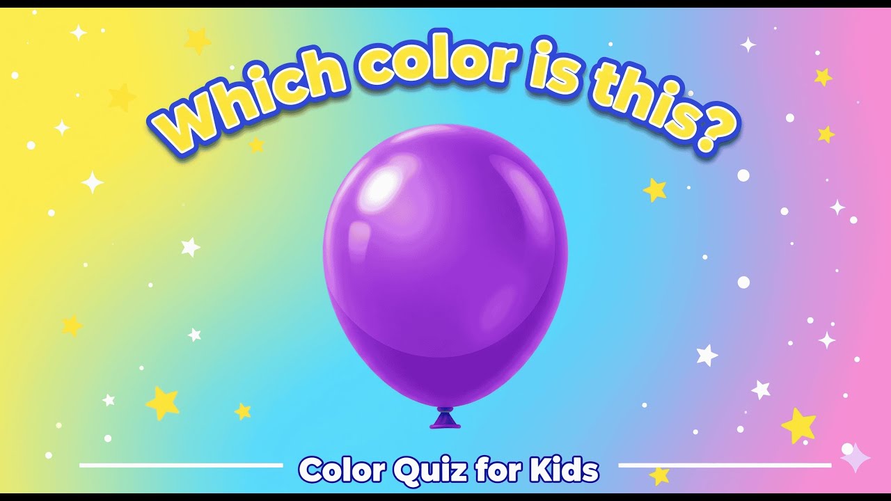 Which Color is This? 🎈 | Color Quiz for Kids | Learn Colors