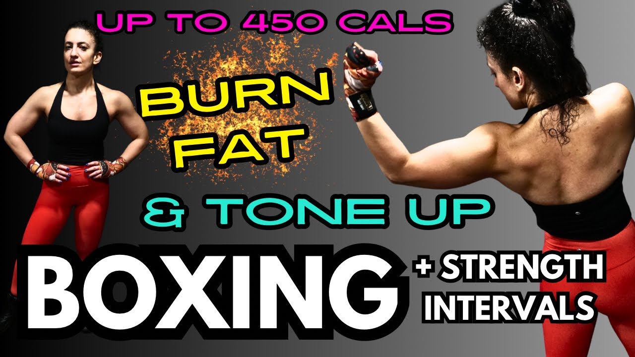 The FASTEST Way To BURN FAT & TONE UP! Shadow Boxing Workout (Punches + Dumbbells)//SYLVIA NASSER