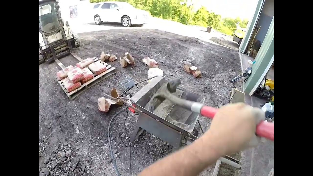 DIY cement mixer first run part 3