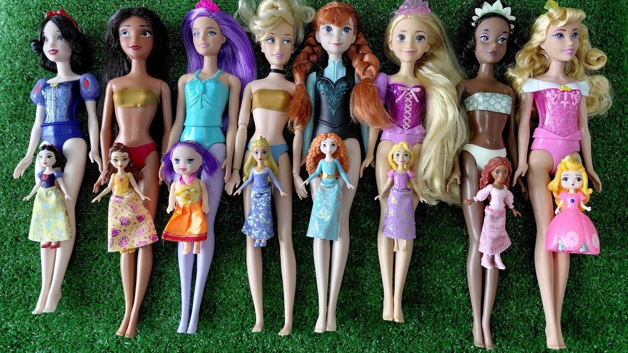 Mattel Disney Princesses Dress up Ariel, Rapunzel, Belle, Tiana, Sindirella, Mulan DIY
