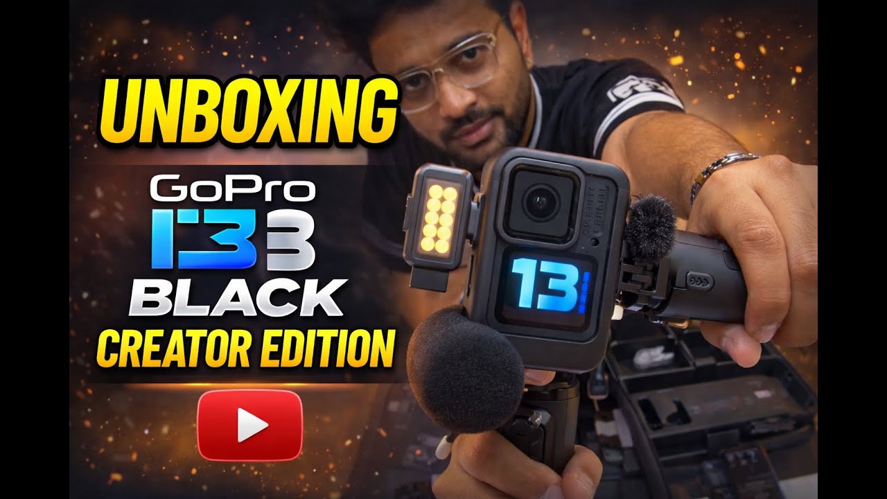 MY FIRST UNBOXING VLOG. all new GOPRO13 Creator  Edition Black. 