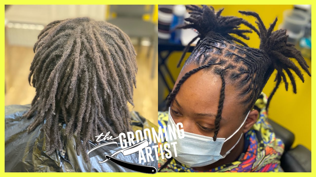 Two Ponytails & Bang Retwist & Style
