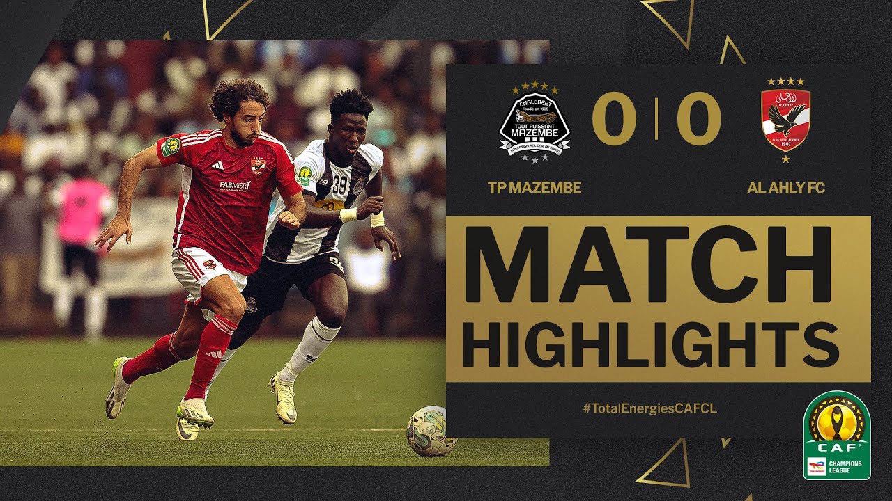 #TotalEnergiesCAFCL | HIGHLIGHTS | TP Mazembe 🆚 Al Ahly FC | Semi-Finals 1st Leg | 2023/24