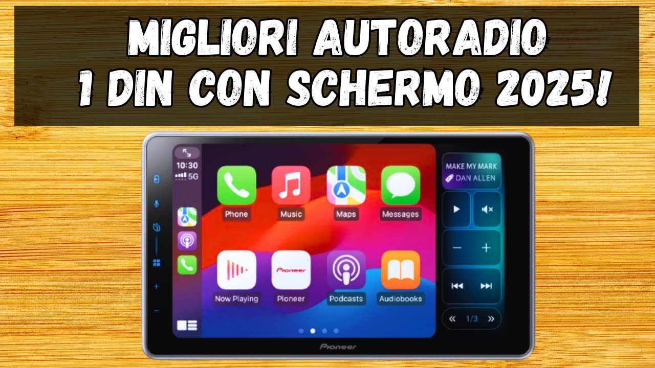 📣 TOP 3 MIGLIORI AUTORADIO 1 DIN CON SCHERMO DEL 2025!!!