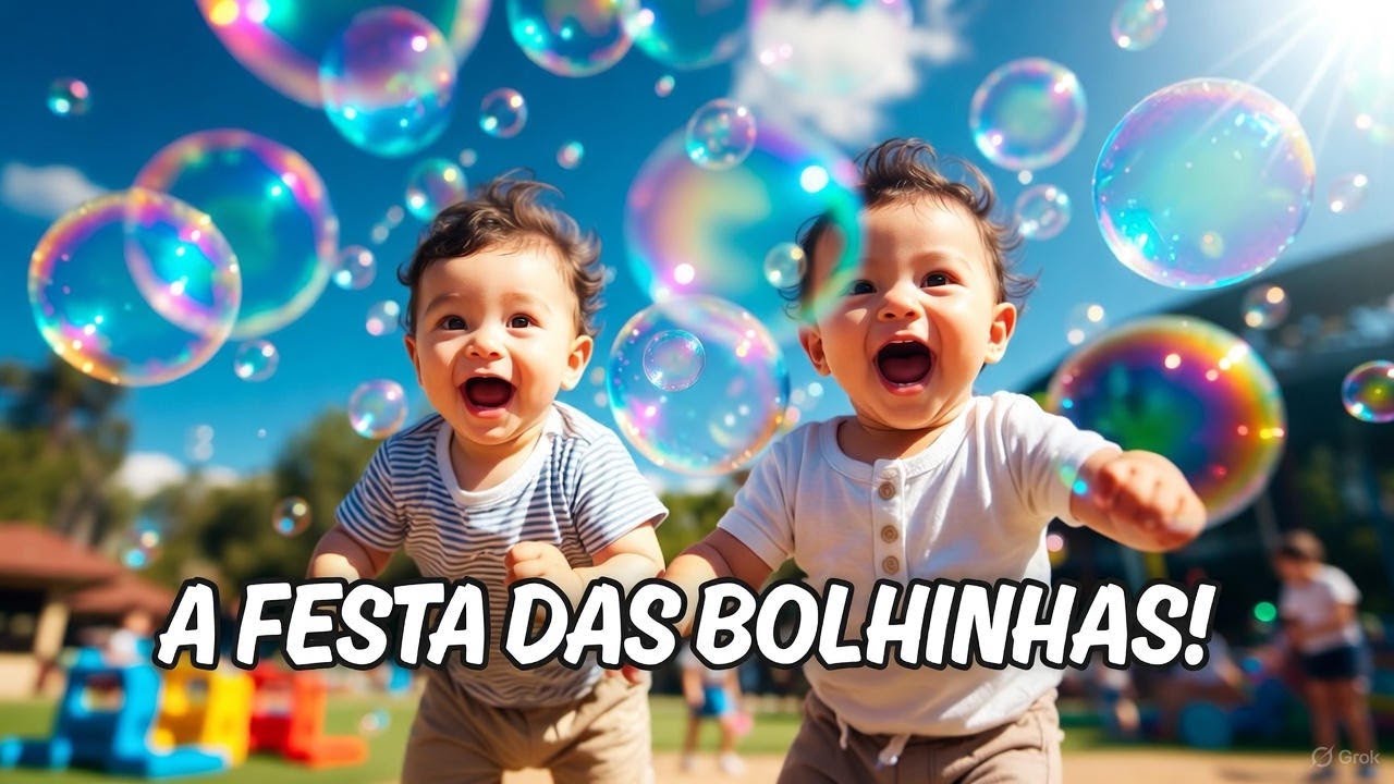 🫧 A Festa das Bolhinhas! | Bebês Brincando com Bolhas de Sabão | Música Infantil Divertida 🎶👶