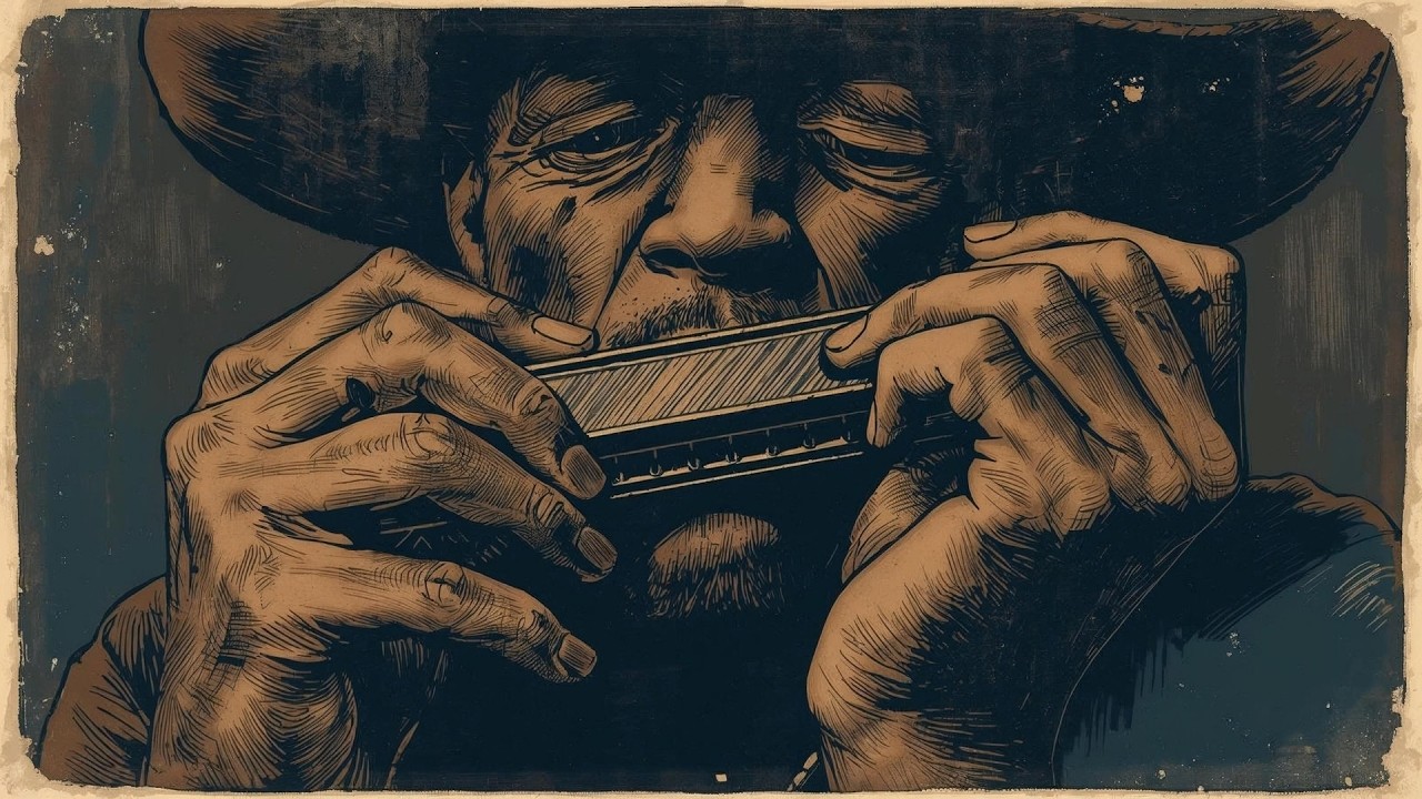 Relaxing Harmonica Blues &ndash; Gentle Midnight Calm Blues