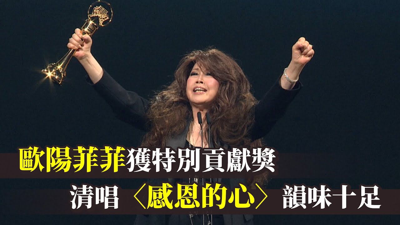 歐陽菲菲獲特別貢獻獎 清唱〈感恩的心〉韻味十足｜金曲34