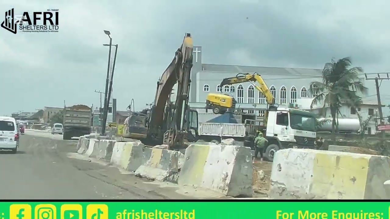 INSIDE LAGOS |  5 PEDESTRAIN BRIDGES in Ajah Lekki Epe Expressway Lagos #ajah #lagos #vypシ