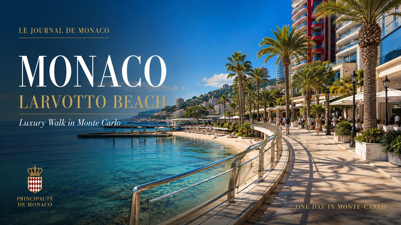 Larvotto Beach Monaco Walk 🇲🇨 Riviera Luxury Seaside & Monte-Carlo Lifestyle