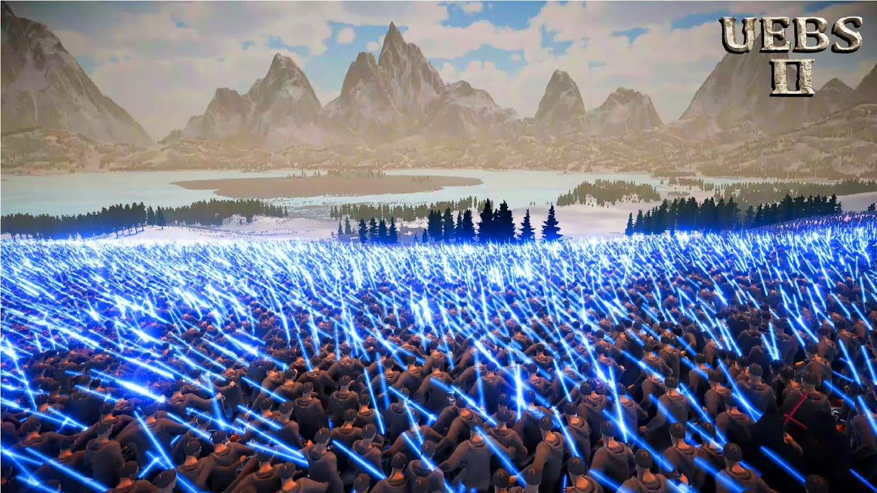 Saving the Queen: Jedi Knights vs Barbarians | Ultimate Epic Battle Simulator 2 | UEBS 2