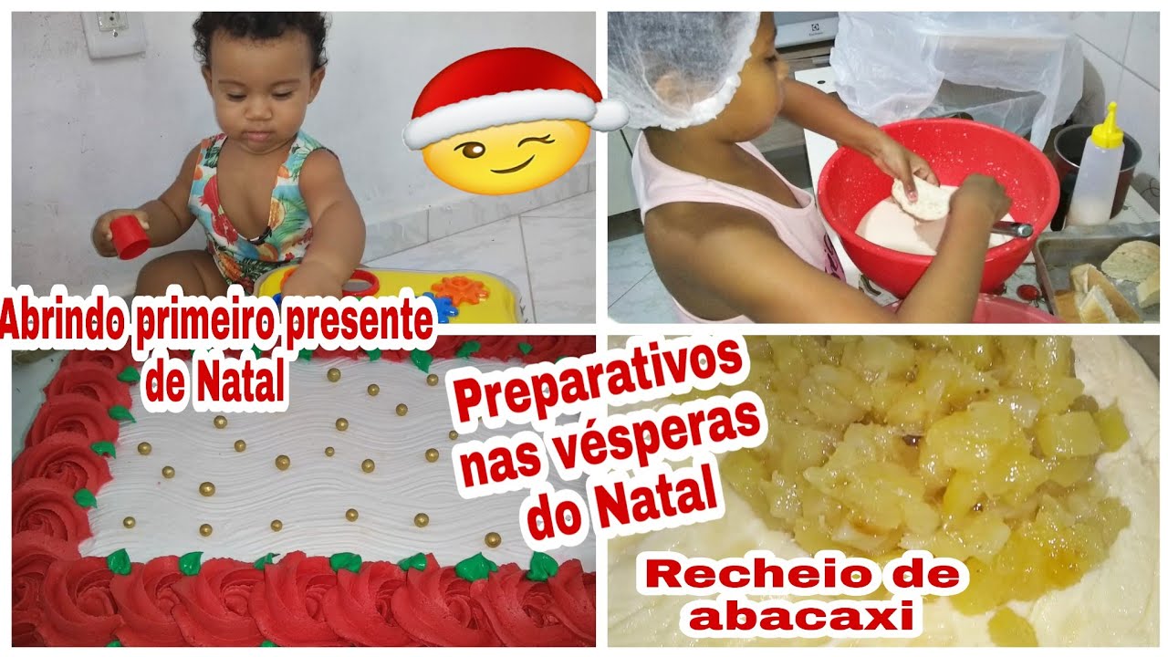Preparando bolo para almoço de Natal ❤️ Primeiro presente da Alícia ❤️