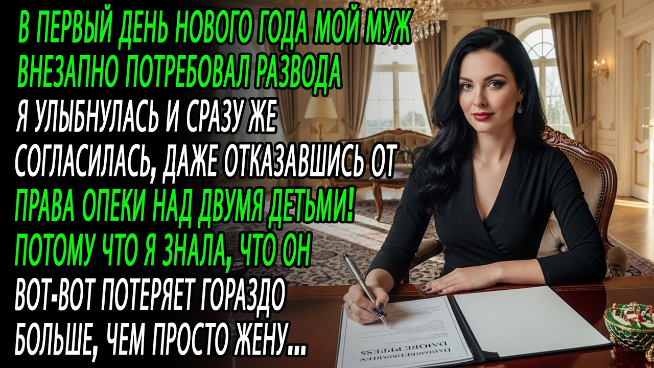 он потребовал развод под новый год 💔 я улыбнулась и согласилась😏✅и отказалась от обоих наших детей 👋