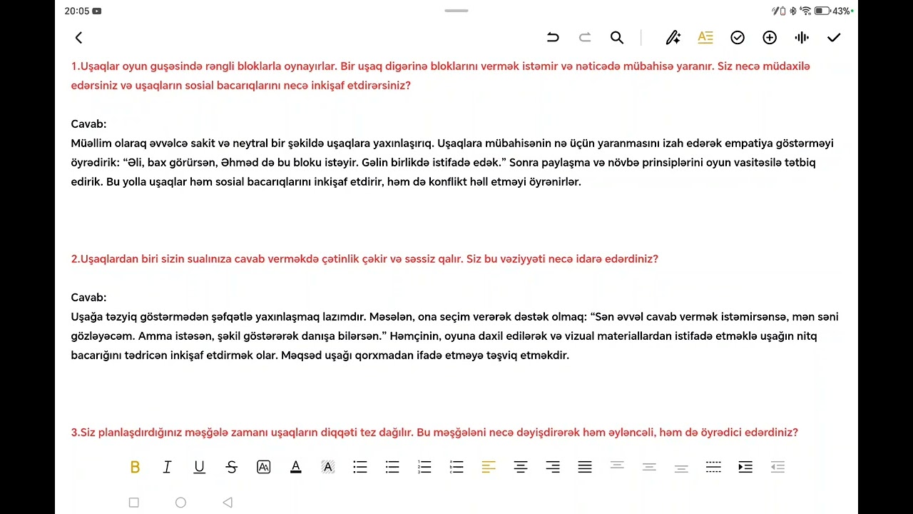 Müsahibə sualı Aysun Abdullazadə.0515657615 