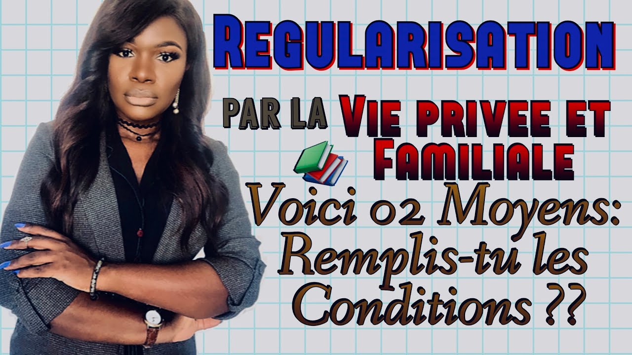LA R&Eacute;GULARISATION PAR LA VIE PRIV&Eacute;E ET FAMILIALE...✍🏾📚📚