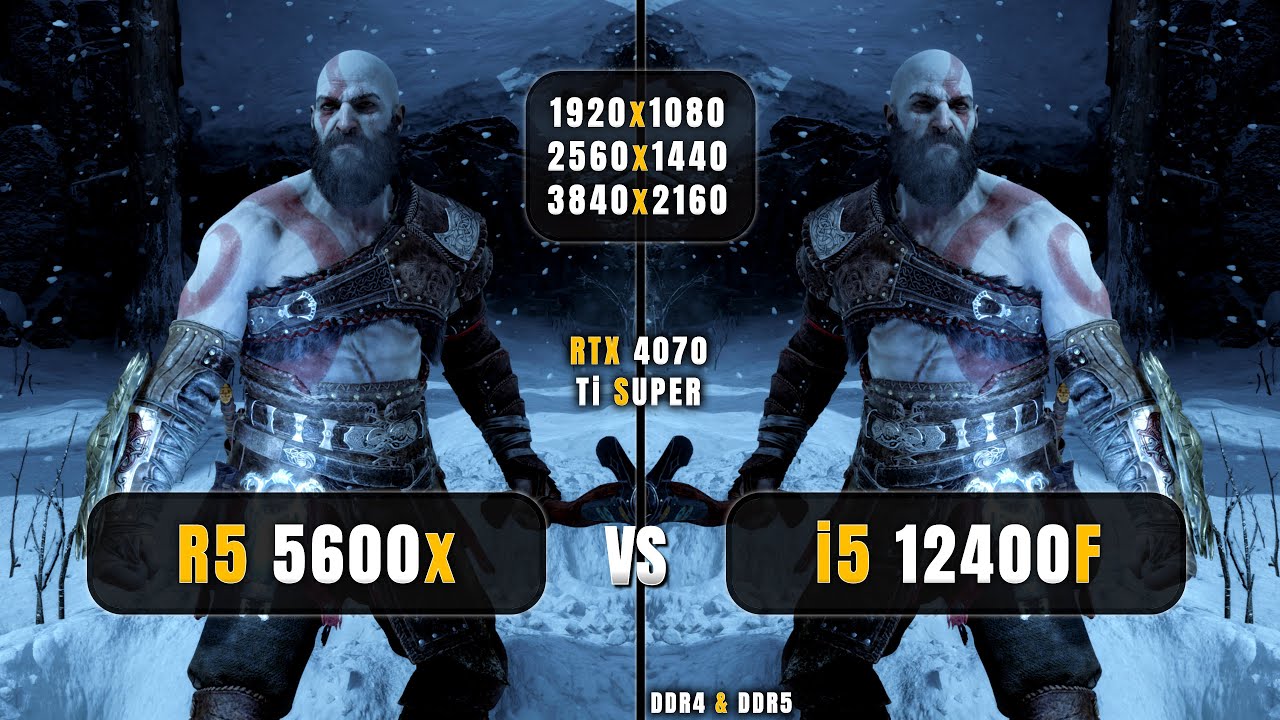 Ryzen 5 5600x vs i5 12400F - 1080p, 1440p, 4K - Ultimate Comparison? - 4070 Ti Super