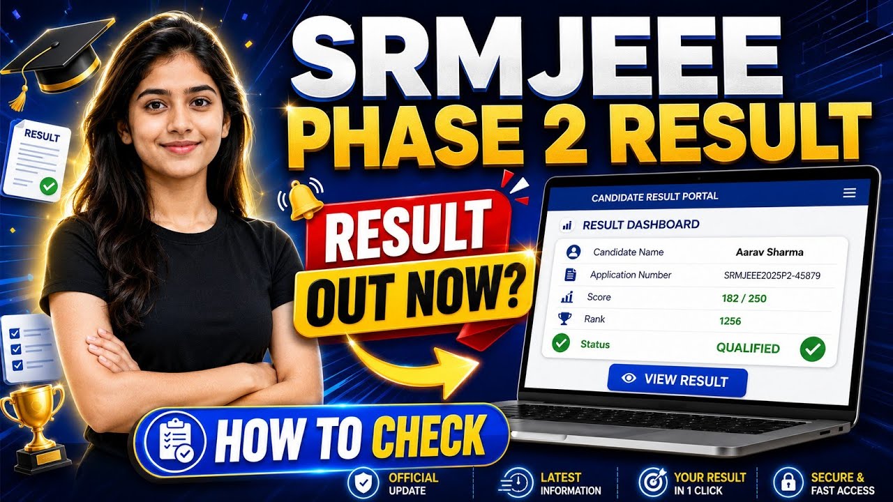 srmjeee phase 2 result 2026 | srmjeee phase 2 result | how to check srmjeee result