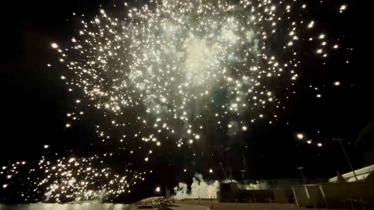 4K - Recco (GE) 2025 - Spettacolo Pirotecnico La Rosa International Fireworks - Quartiere Collodari