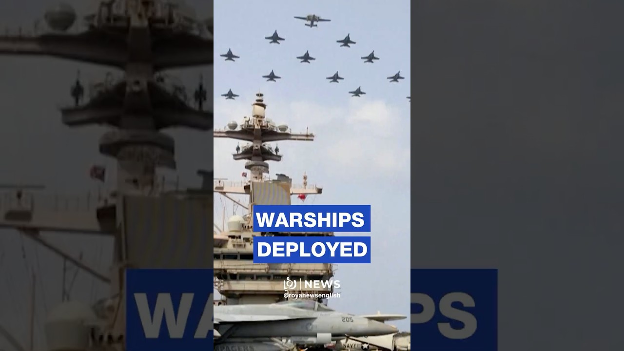 CENTCOM releases footage of 20+ warships, fighter jets in Arabian Sea