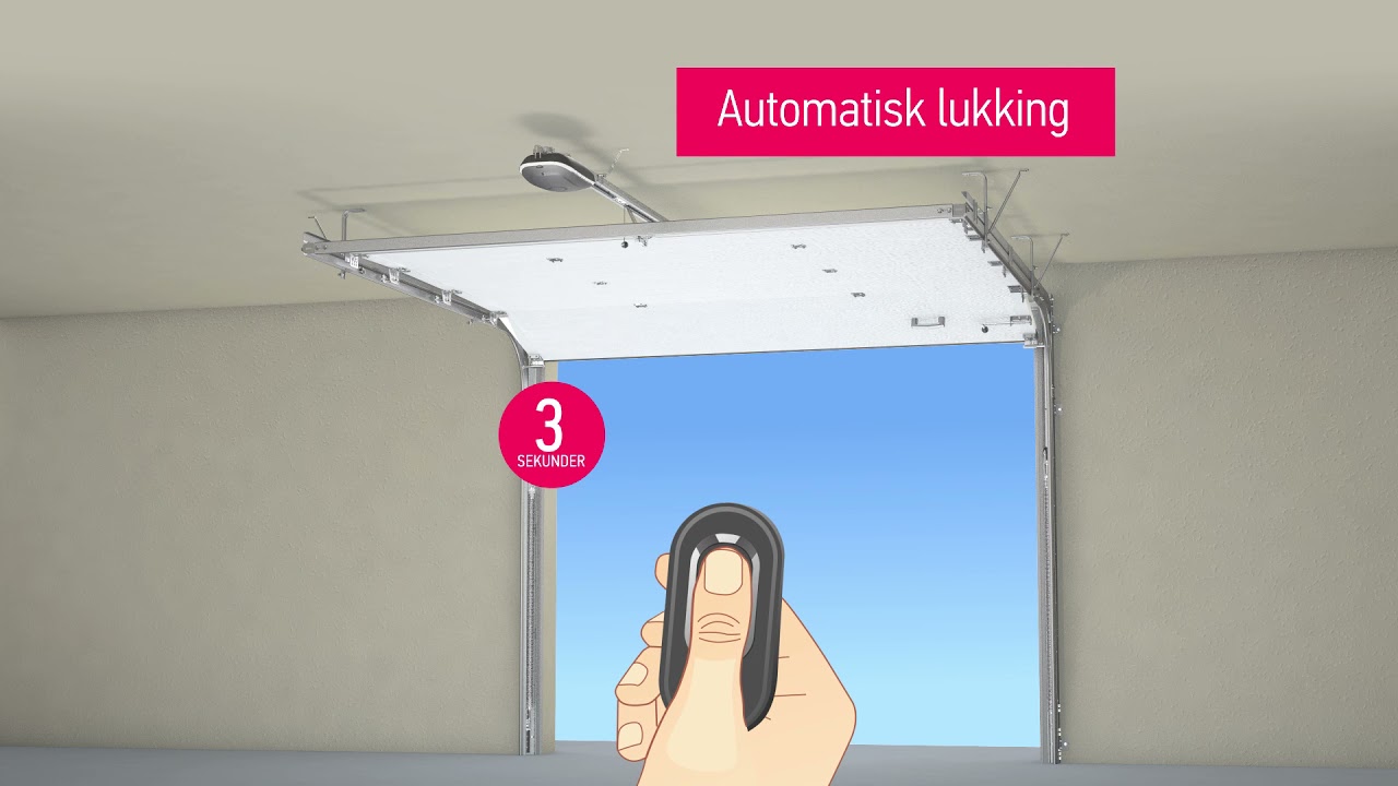 Programmering av Alutech Levigato portåpner mot leddport levert av Perleporten