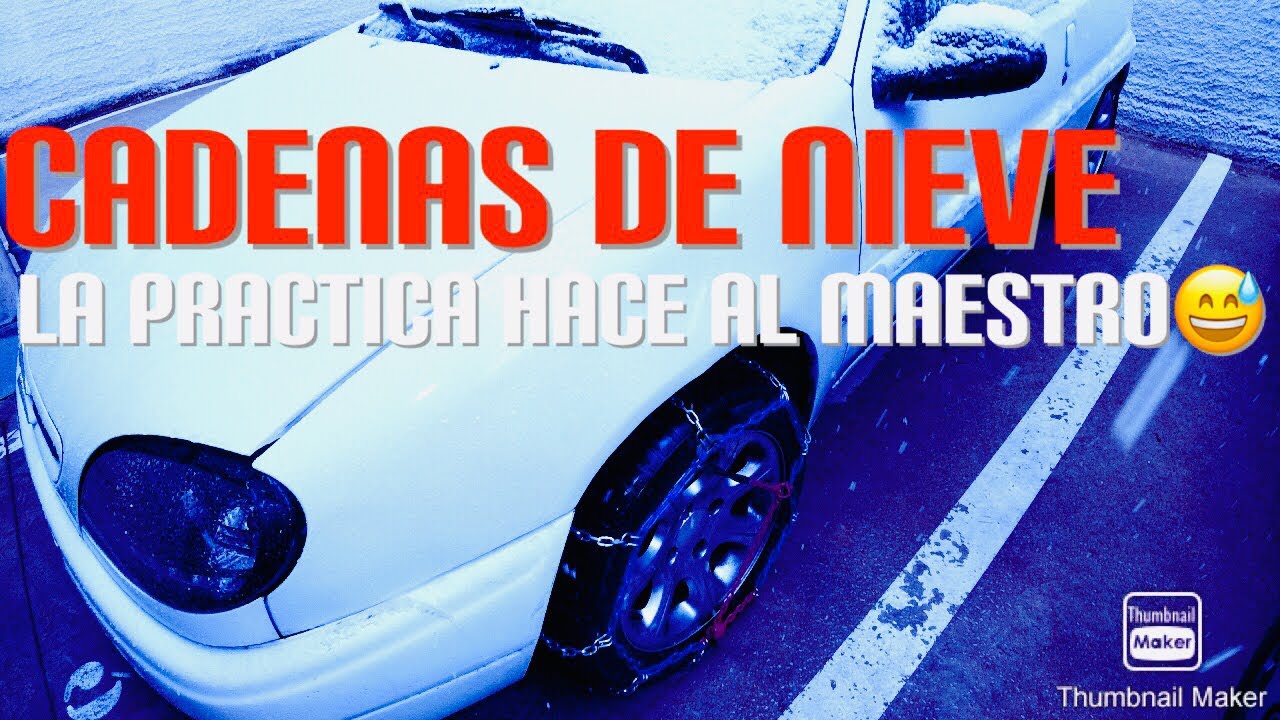 Como instalar CADENAS DE NIEVE en el coche / Citroen Saxo 1.5d 🛞⛓
