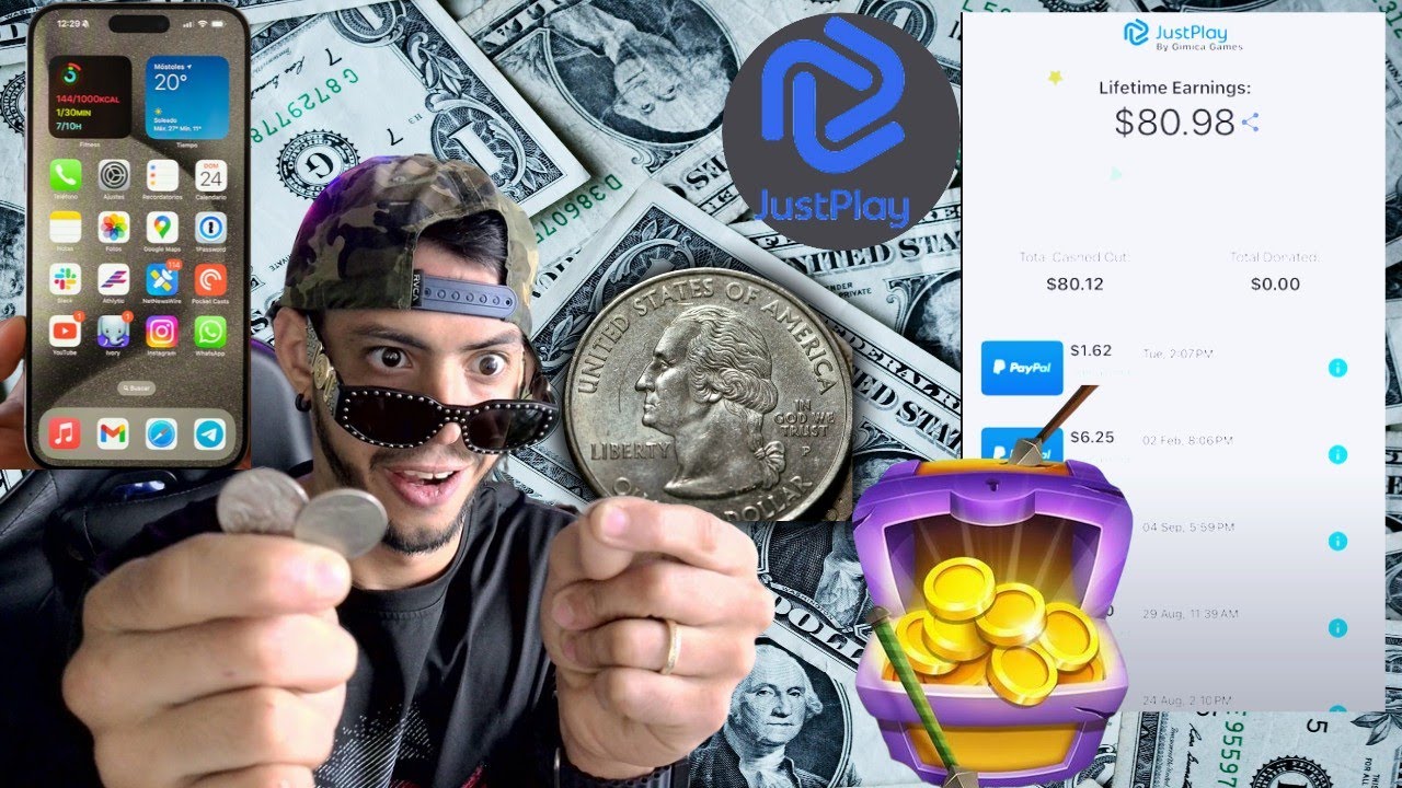 Como GANAR dinero💰 GRATIS y RAPIDO (justplay)