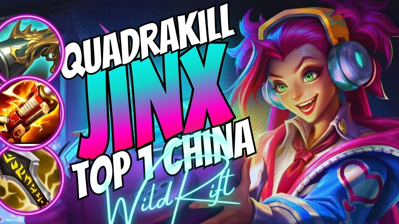 JINX CONTINUA COMO MELHOR OPÇÃO QUANDO QUER SUBIR DE ELO RAPIDO E FACIL NO WILD RIFT