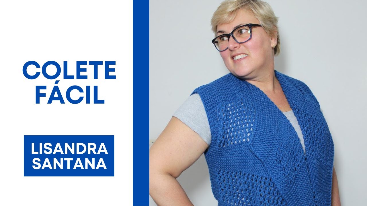 Colete Fácil em tricô