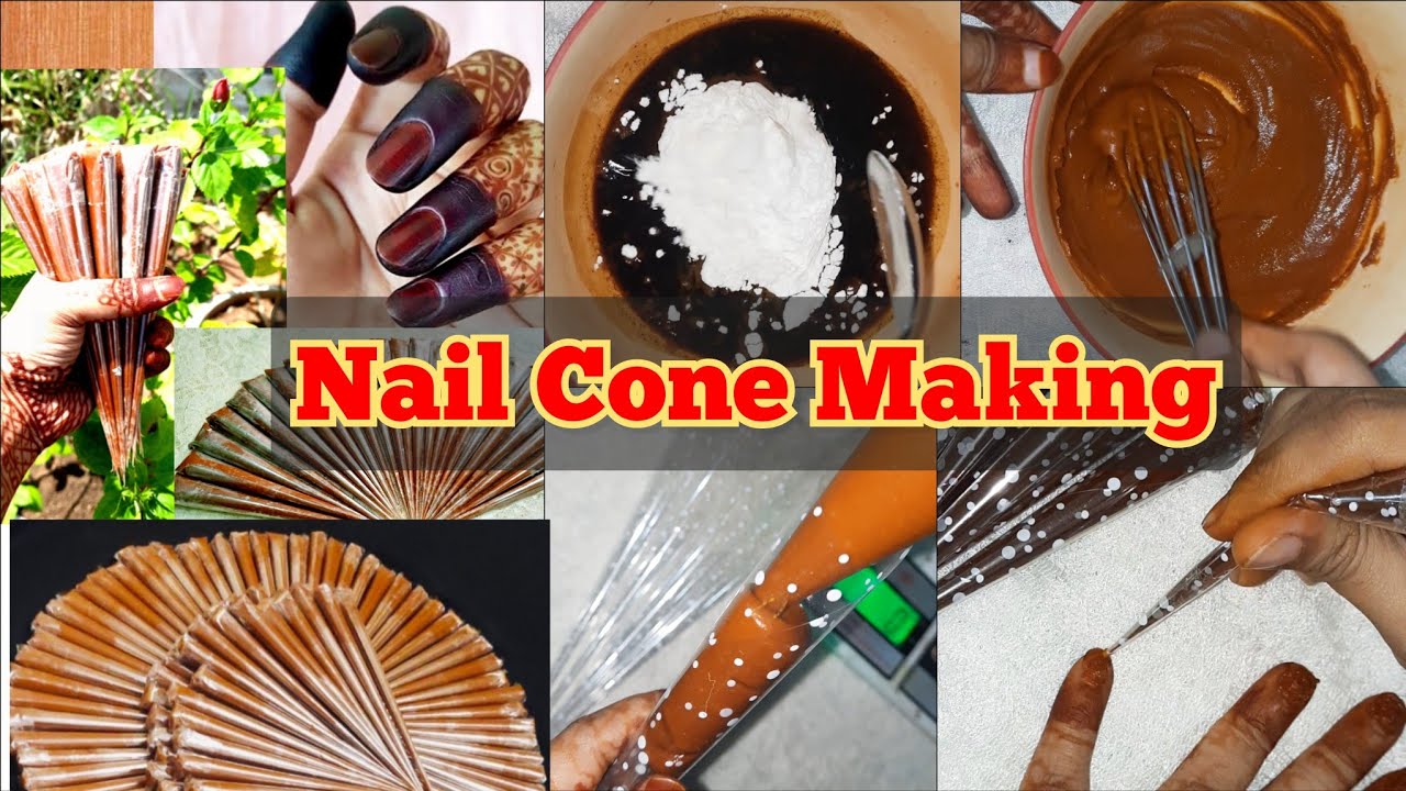 How to make Nail cone at home | Nail cone | Nail Henna | Maida Henna | Riya Henna | Organic Henna