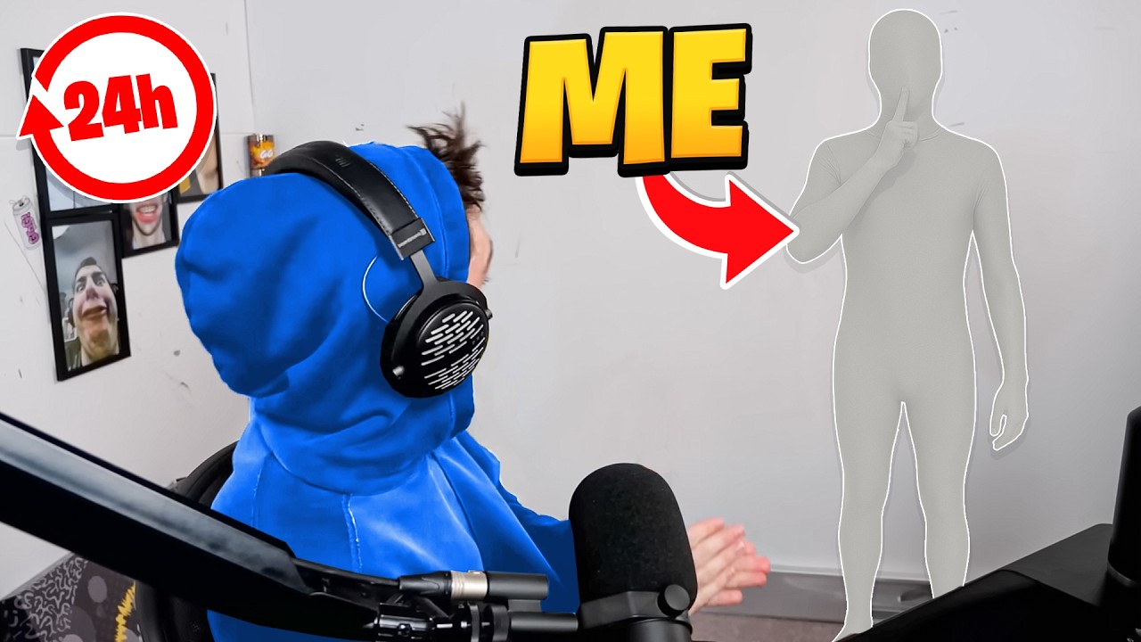 Secretly Hiding In LazarBeams Office For 24 Hours