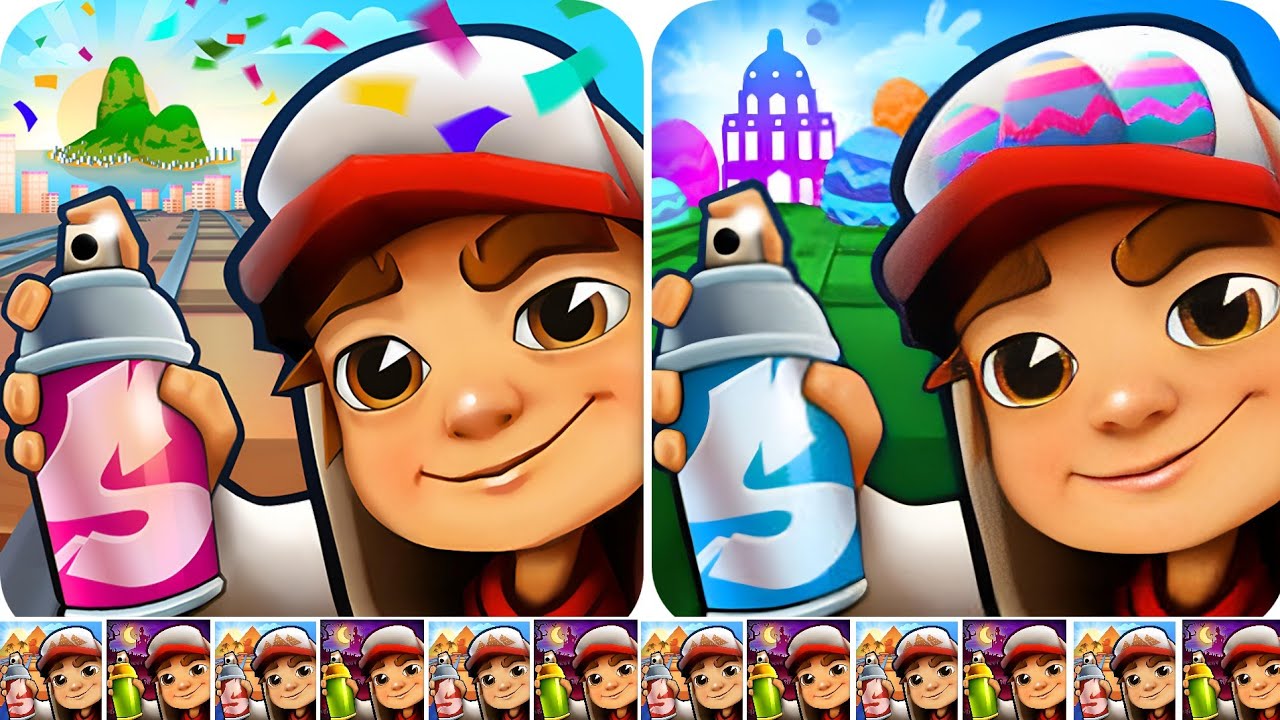 Subway Surfers: Рим 2026 🆚 Сравнение карт Subway Surfers Мексика 2025