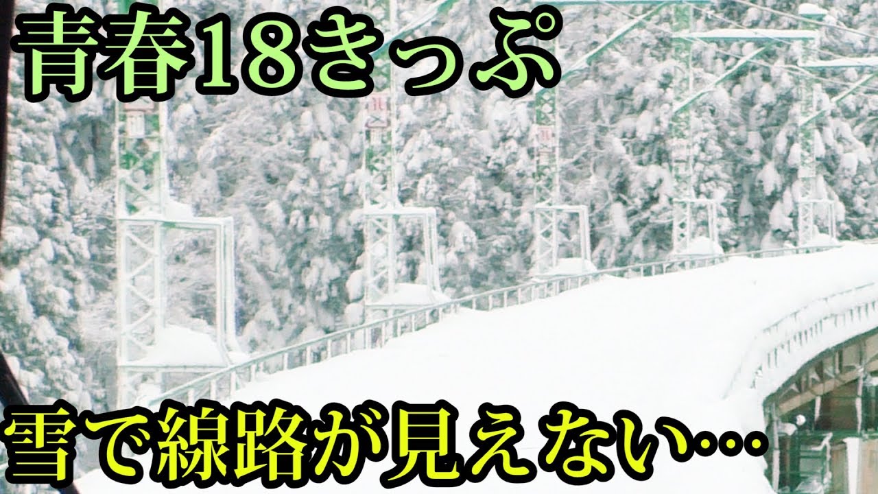 【青春18きっぷ！】“雪”が見たいから！東京→越後湯沢まで在来線で行ってみた！