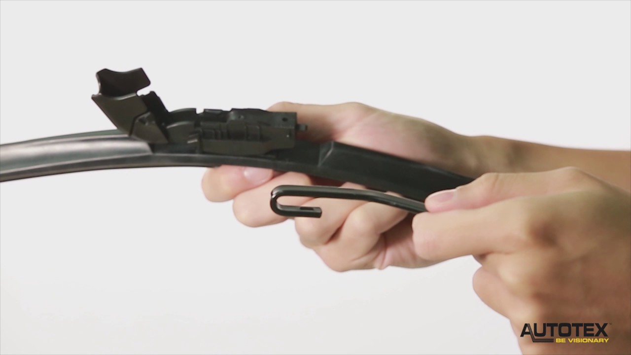 AutoTex F8 Wiper Blade - 9x3 and 9x4 Hook Installation
