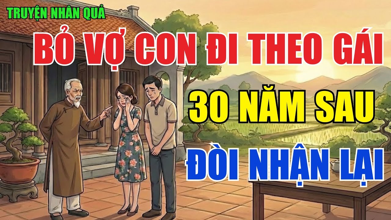 Chuyện Nhân Quả: Bỏ Vợ Con Đi Theo Gái, 30 Năm Sau Đòi Nhận Con, Và Cái Kết