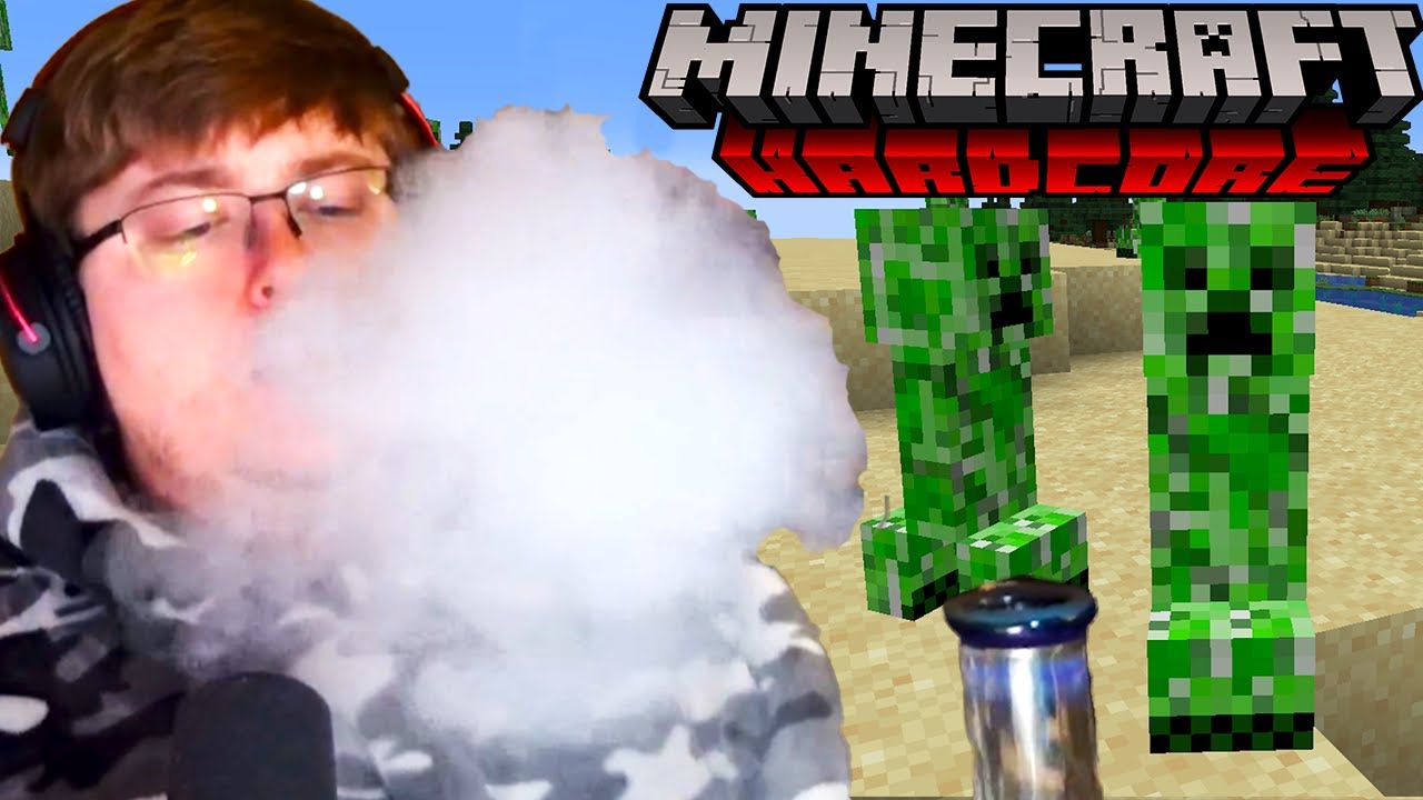 Minecraft в хардкорном стиле, но я врубаю B*NG RIPS
