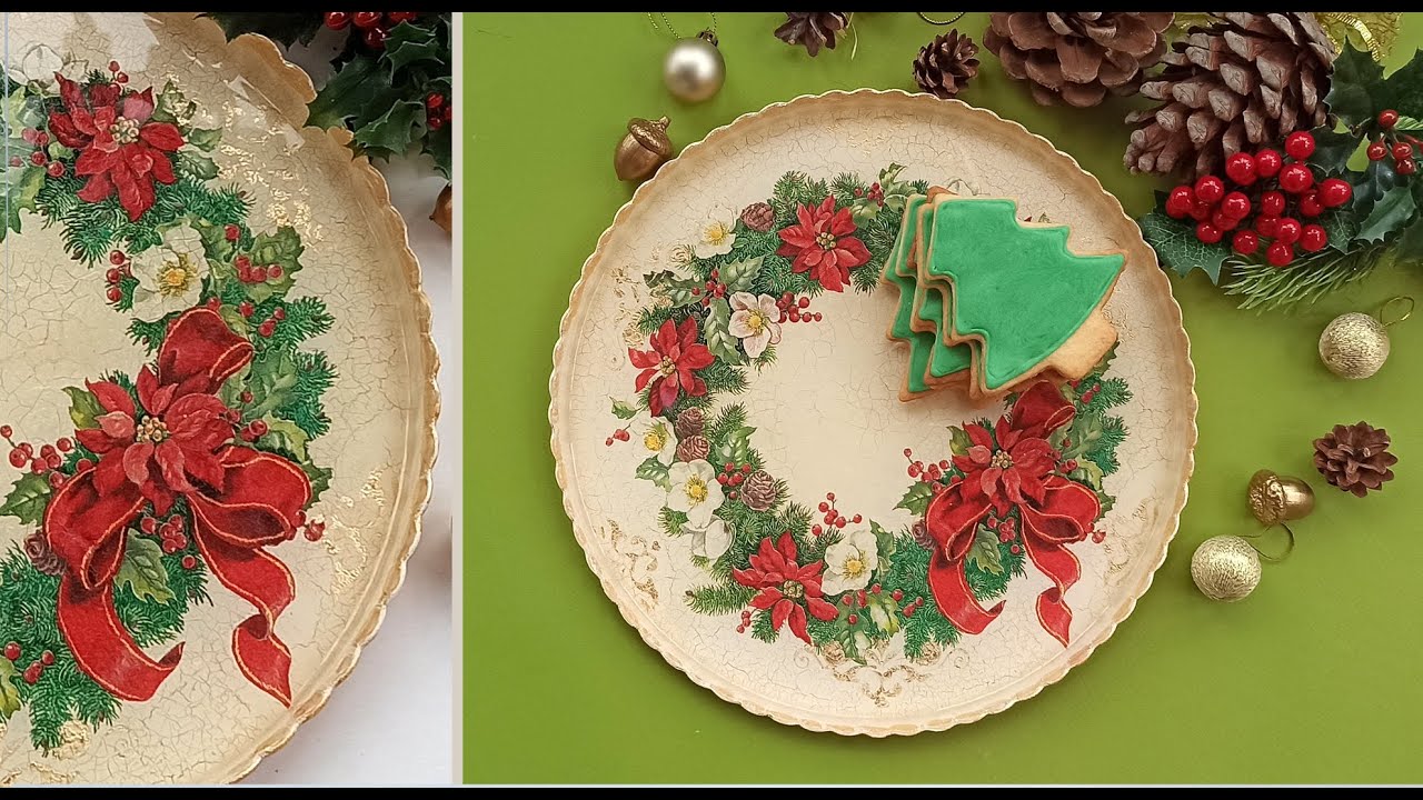 Discover the BEST Way to Decoupage a Plate for Cookies or Cake in 2024