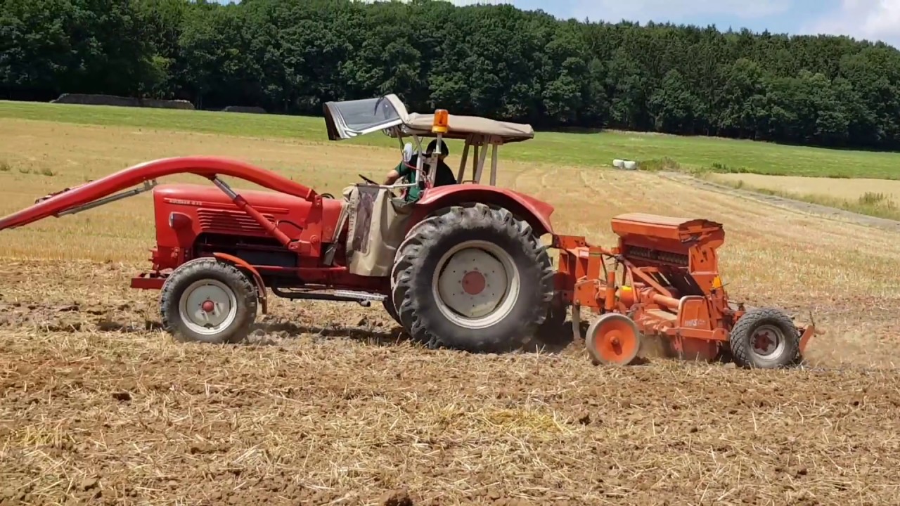 Grubbern 2018 mit Güldner G 75 und Howard VGL 200-230 und Howard Sämavator HA