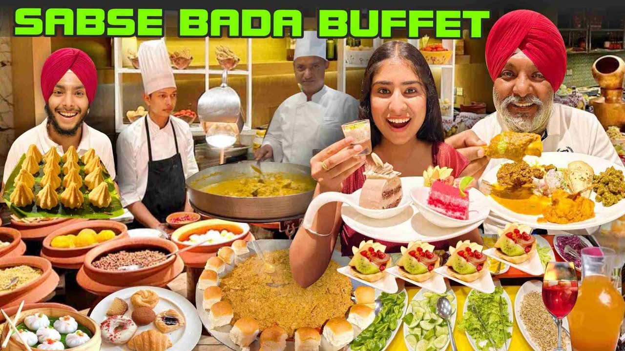 1700/- UNLIMITED BUFFET | Best Five Star Buffet | Kitchen 95 Hyatt Regency Ludhiana