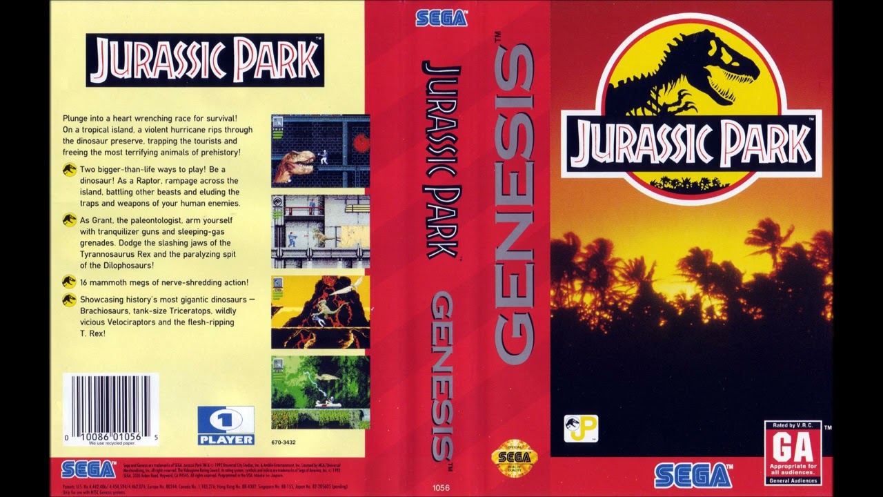 Jurassic Park | SEGA Genesis Full Soundtrack OST (Real Hardware)