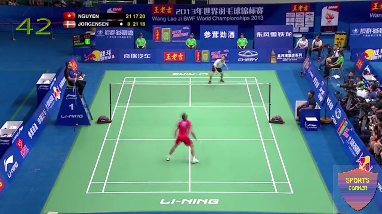 World record rally in Badminton history (Men's Single)-108 shots