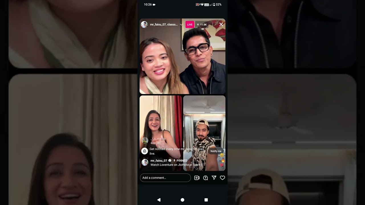 Faisal Shaikh and  Shefalii Bagga live with fans for show loventure#youtube #bollywood #fun #live 