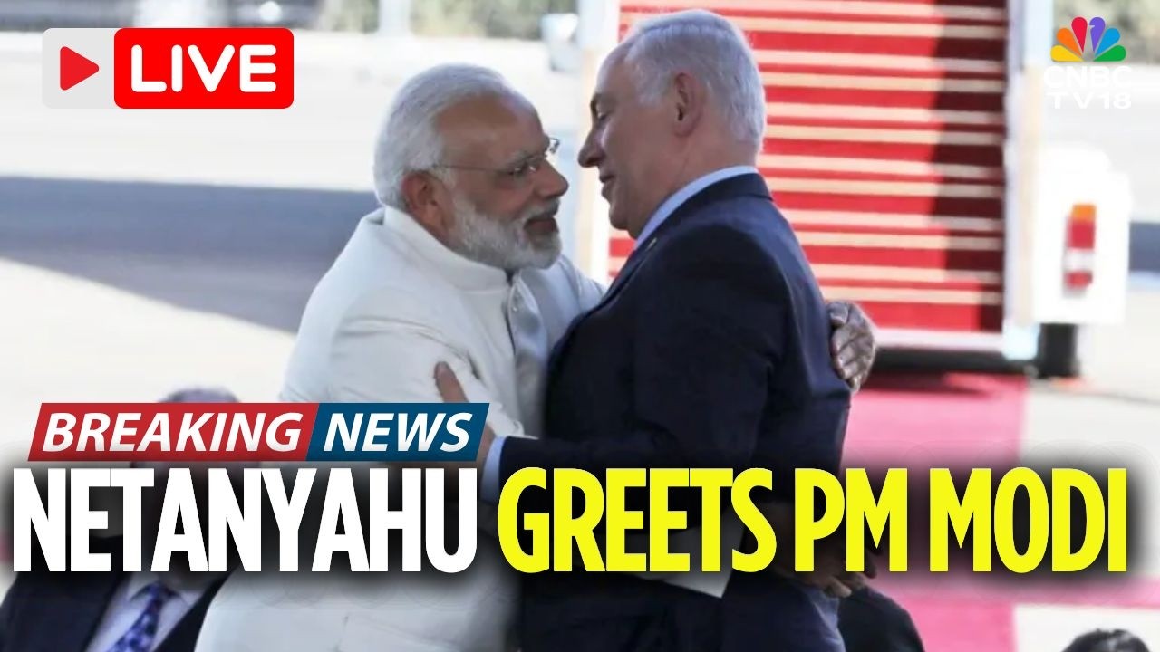 PM Modi Israel Visit LIVE: Netanyahu Greets PM Modi at Ben Gurion Airport | India-Israel | N18G