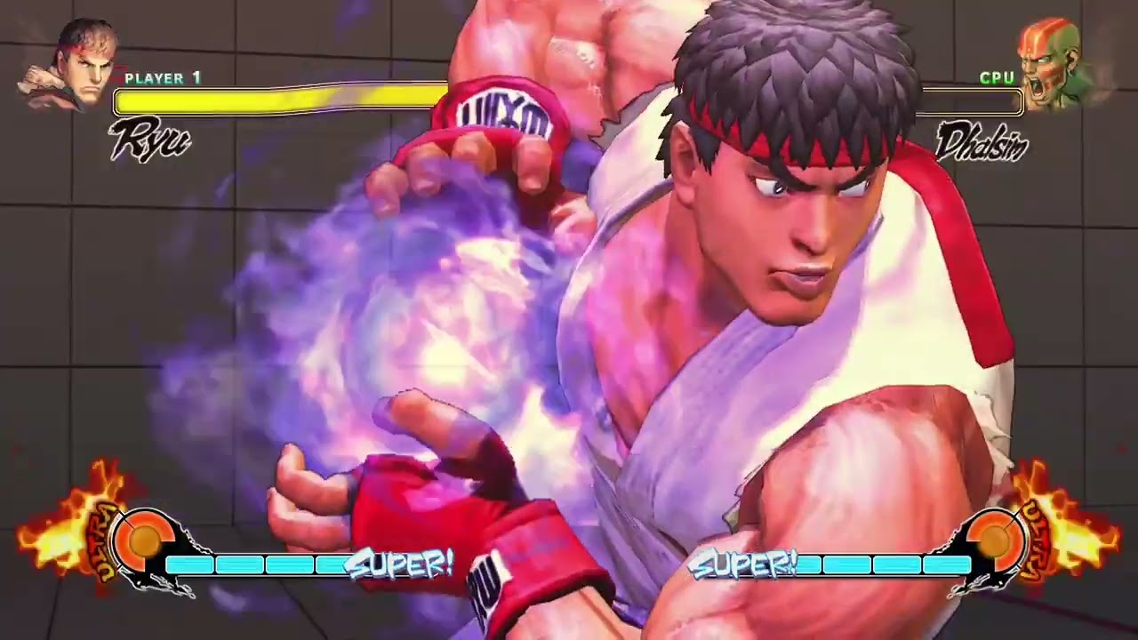 Street Fighter 4 Ryu VS. Dhalsim