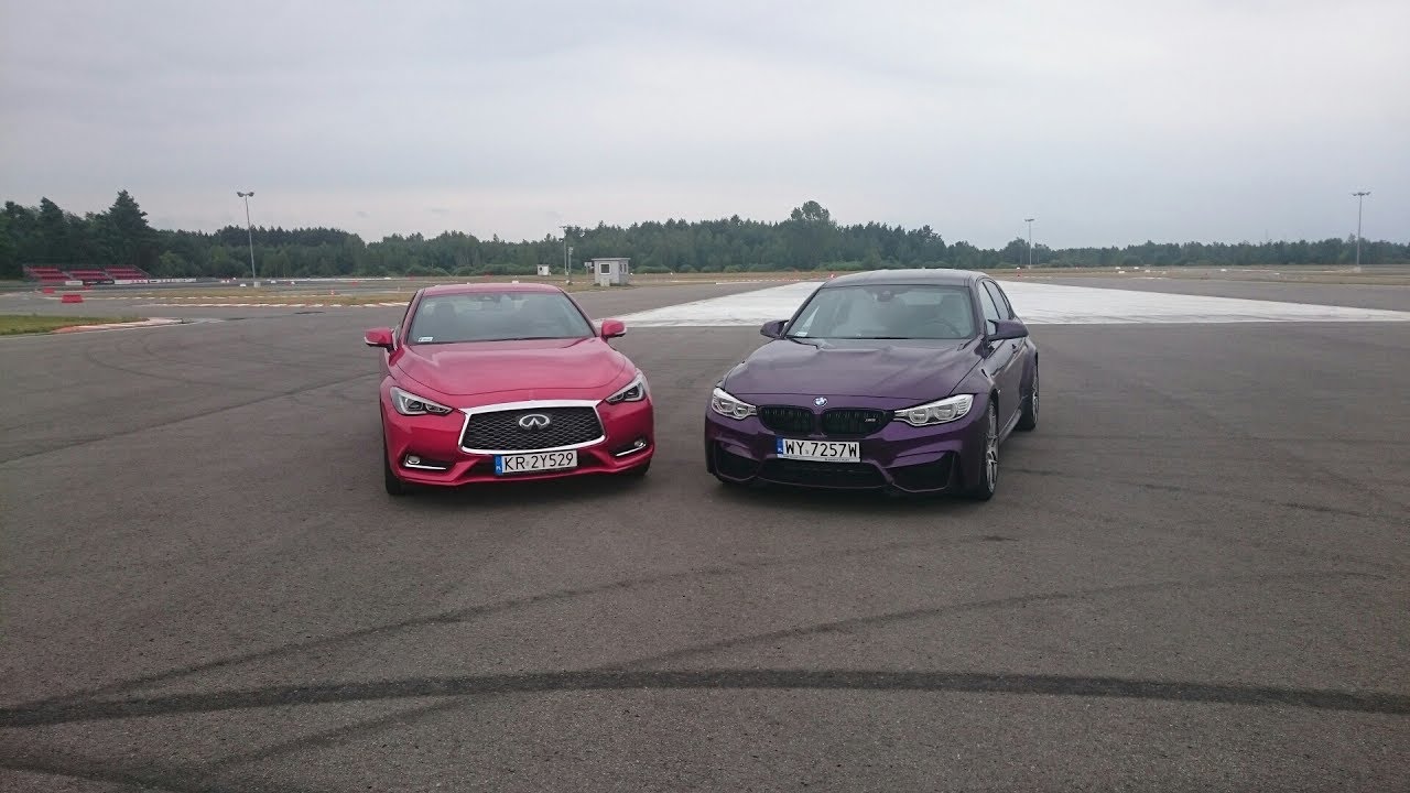 Infiniti Q60 S 3.0t TEST PL na torze Pertyn ględzi
