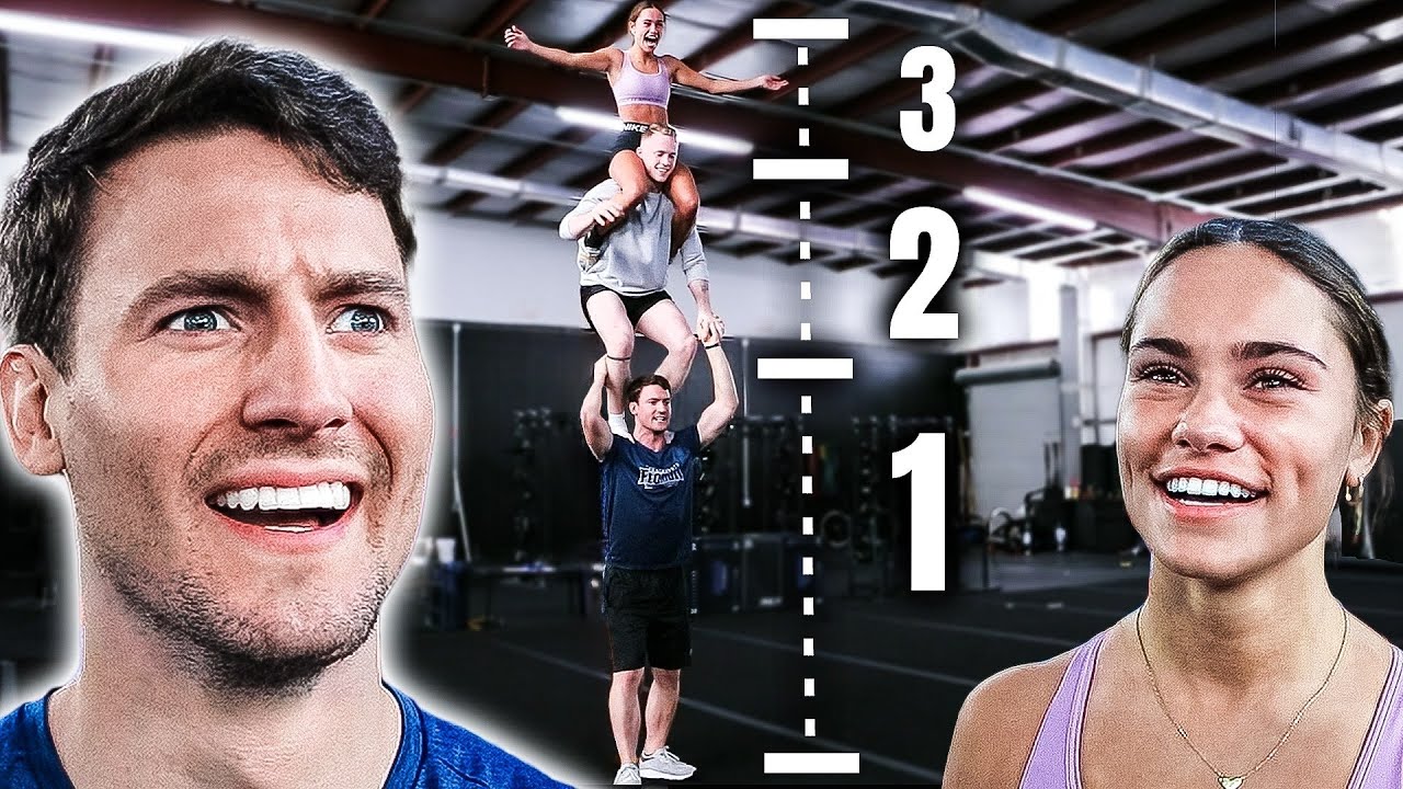 Elite Cheerleaders Try Scariest Acro Skill