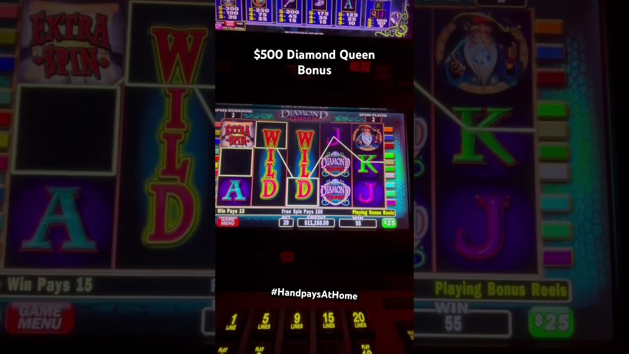 Вращения на 500 долларов в Diamond Queen приведут к БЕЗУМНОМУ Handpay #diamondqueen #slots #jackp...