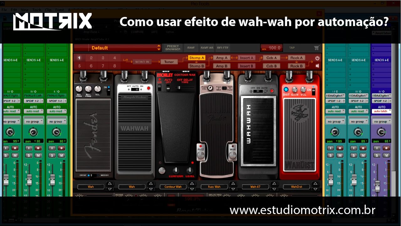 Como usar efeito de wah wah por automação na gravação (Amplitube 4 e Pro Tools 12)