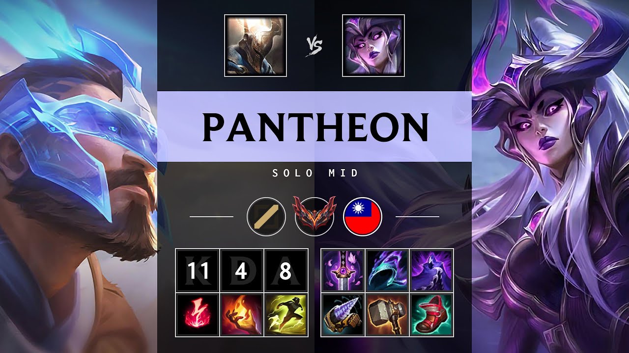 Pantheon Mid vs Syndra - TW Grandmaster Patch 25.15